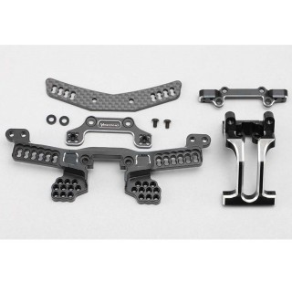 ●YD2 アップグレード4 アルミショックタワー&フロントバルクセット [Y2-OP4A]]