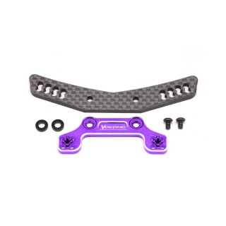 ●ハイブリッドフロントショックタワー(グラファイト/アルミ製パープル)(YD-2 シリーズ用) [Y2-017AGPA]]