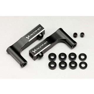 ●YD2用 アルミ製アッパーIアーム ブラック [Y2-008FUIA]]