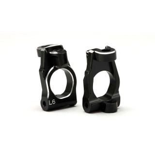 ●フロントステアリングハブキャリア 6度 アルミ製(YZ-4SF2用) [S4-41306A]]