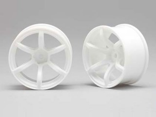 ●RP ドリフトホイール 6本スポーク 02 オフセット8mm(白) [RP-6213W8A]]