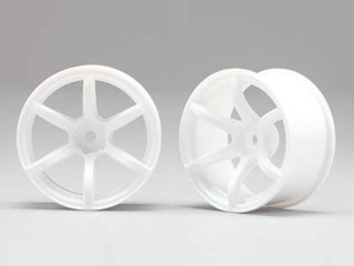 ●RP ドリフトホイール 6本スポーク 02 オフセット6mm(白) [RP-6213W6A]]