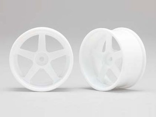 ●RP ドリフトホイール 5本スポーク 01 オフセット6mm(白) [RP-6113W6A]]