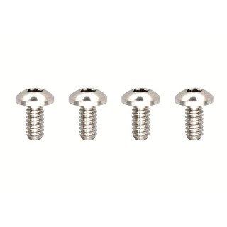 ●高精度切削チタン製ボタンヘッドソケットクスリュー(M2×4mm 4本入) [RP-110-04A]]