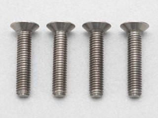 ●M3×15mm 高精度切削チタン製フラットヘッドソケットスクリュー(4本入) [RP-042-15A]]