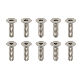 ●高精度切削チタン製 フラットヘッド ソケットスクリュー M3×10mm(10本入) [RP-042101A]]
