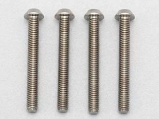 ●M3×25mm 高精度切削チタン製ボタンヘッドソケットスクリュー(4本入) [RP-041-25A]]