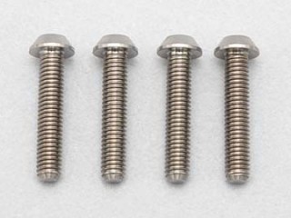 ●M3×15mm 高精度切削チタン製ボタンヘッドソケットスクリュー(4本入) [RP-041-15A]]