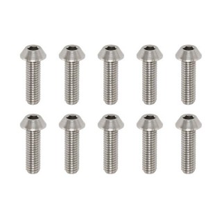 ●高精度切削チタン製 ボタンヘッド ソケットスクリュー M3×10mm(10本入) [RP-041101A]]