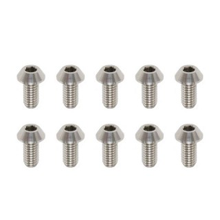●高精度切削チタン製 ボタンヘッド ソケットスクリュー M3×6mm(10本入) [RP-041061A]]