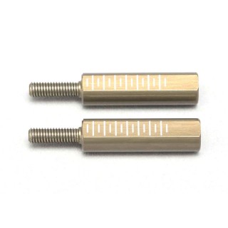 ●21mm フロントアロッドエンドアダプター アルミ製ハードコート [D-156-21AA]]