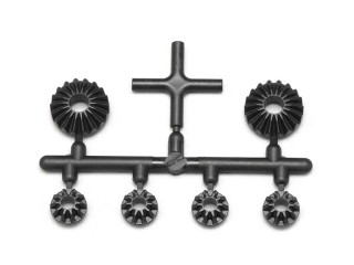 ●樹脂製ベベルギヤセット(L×2個/S×4個)(BD9用) [B9-503GPA]]