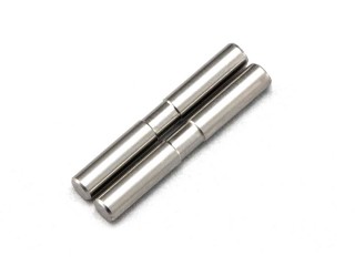 ●チタン製φ3アウターサスアームピン(フロント用段付2本入)(BD9用) [B9-009AFTA]]