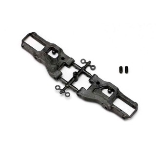 ●グラファイト フロント サス アーム(55mm-ショック33mm)(BD10用) [B10-008FGA]]