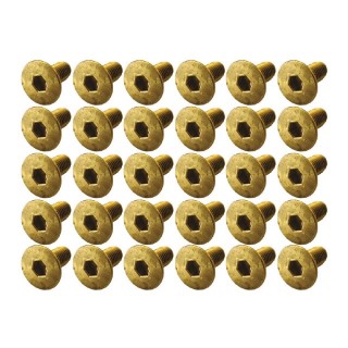 真鍮製ヘックス皿ビス 3x12mm 30本入 [BRS-0312]]