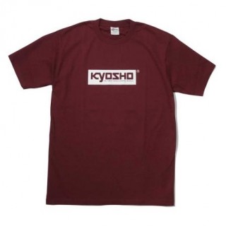 KYOSHO ボックスロゴ Tシャツ (バーガンディ/L) [KOS-TS01BG-L]]