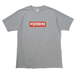 KYOSHO ボックスロゴ Tシャツ(グレー/Lサイズ)  [KOS-TS01GY-LB]]