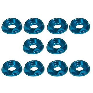 M3 CAPビス用アルミ皿ワッシャー(ライトブルー) 10pcs [SGX-115TB]]
