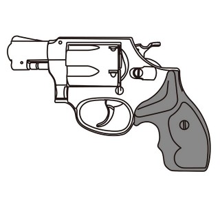 M36/2/MBK/ABS/フィンガーチャンネル付き木製グリップ仕様/6mm/Xカートリッジ [MRS-05876]]