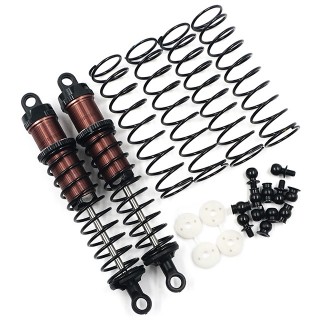 アルミビックボアGOダンパー 100mm 2本 1/10オン/オフ用 ブラック [BBG-0100BK]]