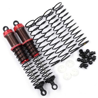 アルミビックボアGOダンパー 110mm 2本 1/10オン/オフ用 レッド [BBG-0110RD]]