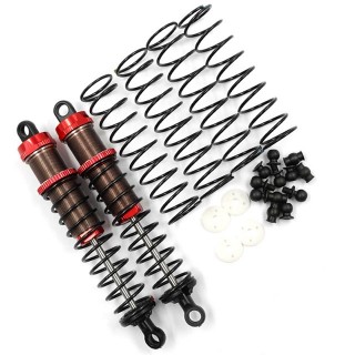 アルミビックボアGOダンパー 100mm 2本 1/10オン/オフ用 レッド [BBG-0100RD]]