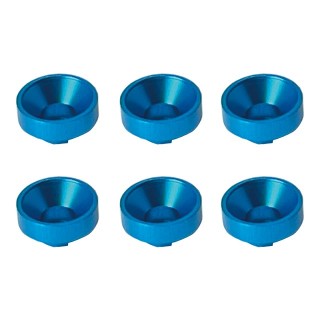 アルミボス付皿ワッシャー(ライトブルー) 6pcs [SGX-119TB]]