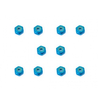 アルミ薄型ナイロンナット M2(ライトブルー) 10pcs [SGX-102UTB]]