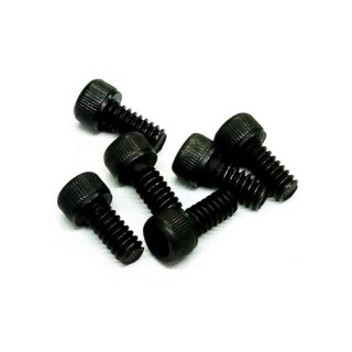 4-40×1/4インチ スチールキャップスクリュー 6本入り(ネジ長約6.3mm) ヘックス(6角) [MCS-44014]]