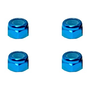 アルミナイロンナット M3(ライトブルー) 4pcs [SGX-03TB]]