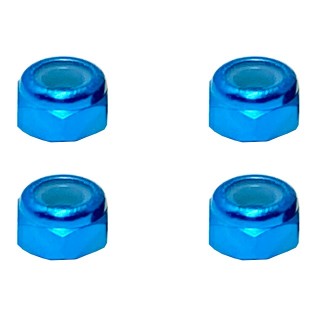 アルミ薄型ナイロンナット M3(ライトブルー) 4pcs [SGX-03UTB]]