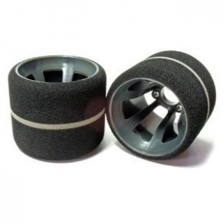 グレードライン25°強腰(TG) ホイール仕様1/12用接着済みコントロールリヤタイヤ [HGTG-R25]]