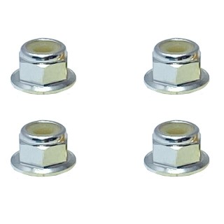 アルミフランジナイロンナット M4(シルバー) 4pcs [SGX-04FS]]