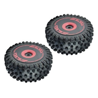 リアタイヤセット(レッド)(Explorer BL Buggy) [WLC-2014]]