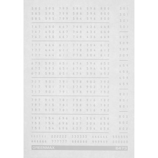営団300/400/500形対応インレタ(白色) [6473]]
