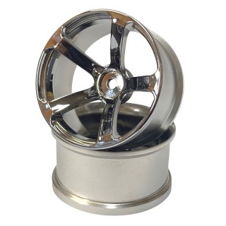 DRS-5ホイル deep face オフセット8 クロームシルバー [TDW-0812CS]]