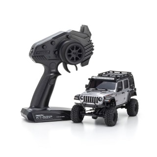 MX-01 ジープ ラングラー アンリミテッド ルビコン アクセサリーパーツ付 ビレットシルバーメタリック レディセット(クローリングカー ミニッツ4×4シリーズ)