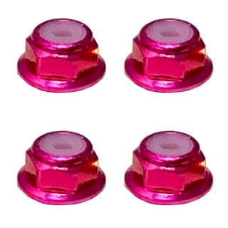 アルミフランジナイロンナット M2(ピンク) 4pcs [SGX-02FPK]]