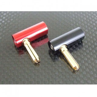 アルミケース付L型コネクターФ4mm [B85]]