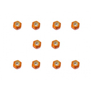 アルミ薄型ナイロンナット M2(オレンジ) 10pcs [SGX-102UOR]]