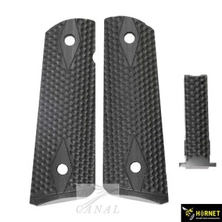 M1911フルサイズG10Magrip Kit/Golf Ball Dimpl/M1911 [G10-1911-11A-BK]]