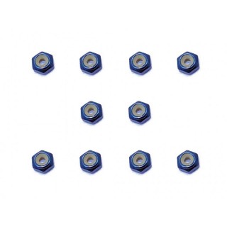 アルミ薄型ナイロンナット M2(濃ブルー) 10pcs [SGX-102UBY]]