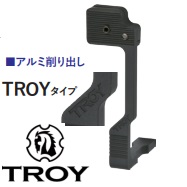 BJTAC M4GBB用TROYタイプアルミボルトリリースレバー BK [0214GPJ12]]