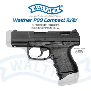 ワルサーP99コンパクト ブローバック ブラック [MRZ-99041]]