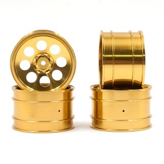 アルミCNC8本スポークリムセットホイール ゴールド [WL-0171GD]]