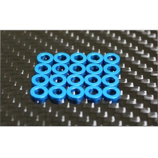 高精度アルミシムブルー3x6x2.0mm(20pcs [MI-3S2.0-B20-J]]