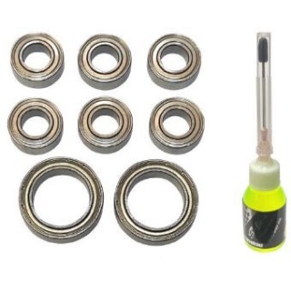 RDXギヤボックス用S-Lineベアリング&ベアリングオイルセット 1セット入 [TP-340]]