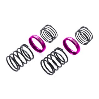 【予約】 OD ハイパフォーマンスツインスプリング 1.2-2060(線径φ1.2_6巻_自由長20mm_ヘルパースプリング付/2pcs/パープル) *OD3719