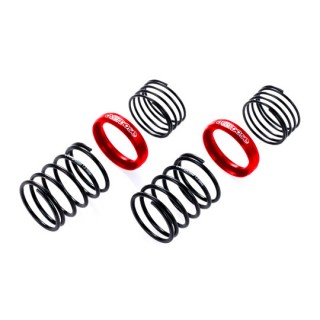 【予約】 OD ハイパフォーマンスツインスプリング 1.2-2060(線径φ1.2_6巻_自由長20mm_ヘルパースプリング付/2pcs/レッド) *OD3722