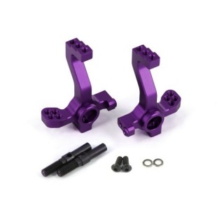 RWDフロントナックル&アクスルセット(パープル) [DL951-Z-P]]